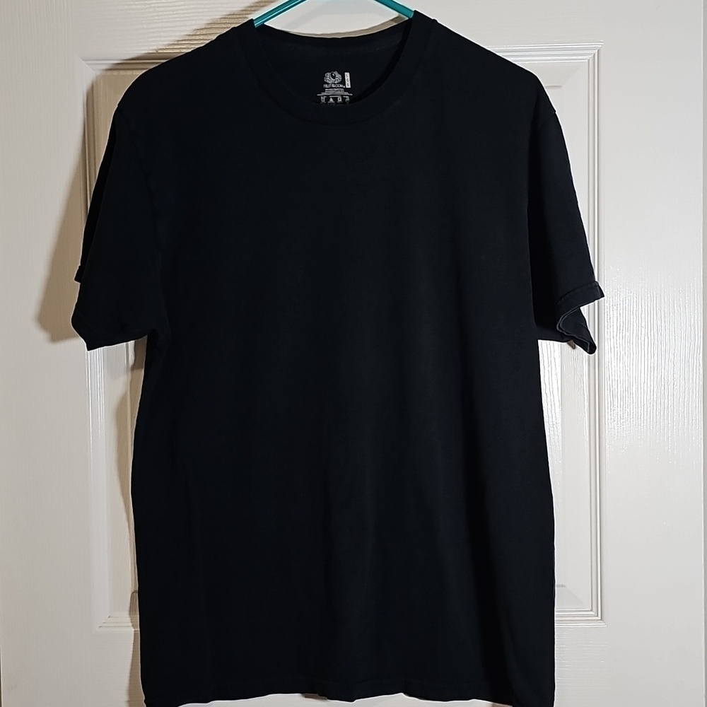 Set Of 4 Cotton T-shirts Solid Striped Crewneck V-Neck Men's Size L - Picture 5 of 13